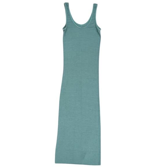 Enza Costa Silk Rib Tank Midi Dress In Quiet Wave - Picture 6 of 7